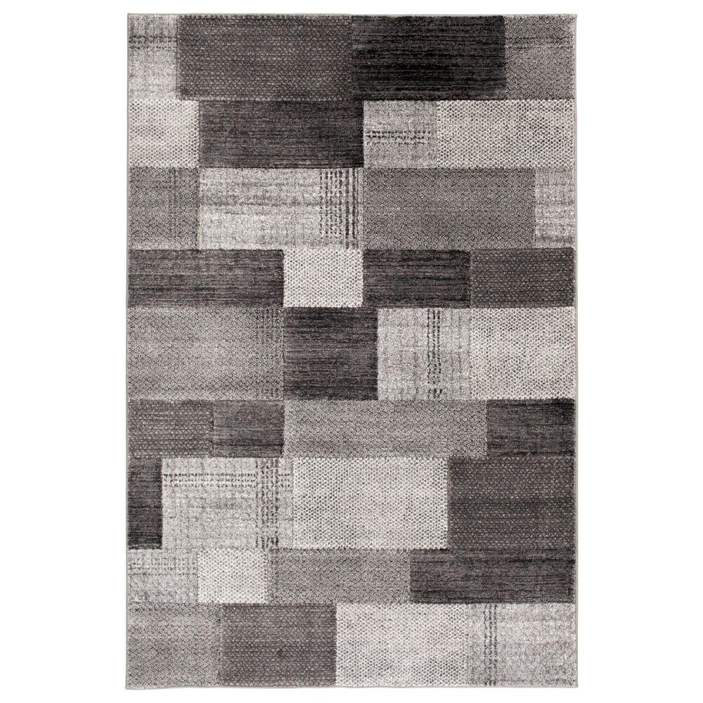 Central Oriental Adore Hanford 7"10" x 9"10" Grey and White Area Rug, , large