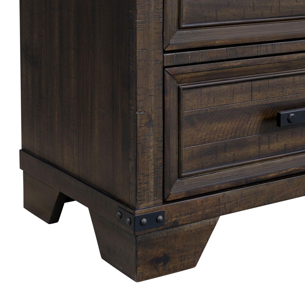 Mayberry Hill Colorado 6 Drawer Door Chest in Charcoal, , large