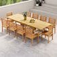 International Home Miami San Pedro 11-Piece Rectangular Extendable Patio Dining Set in Dark Brown, , large