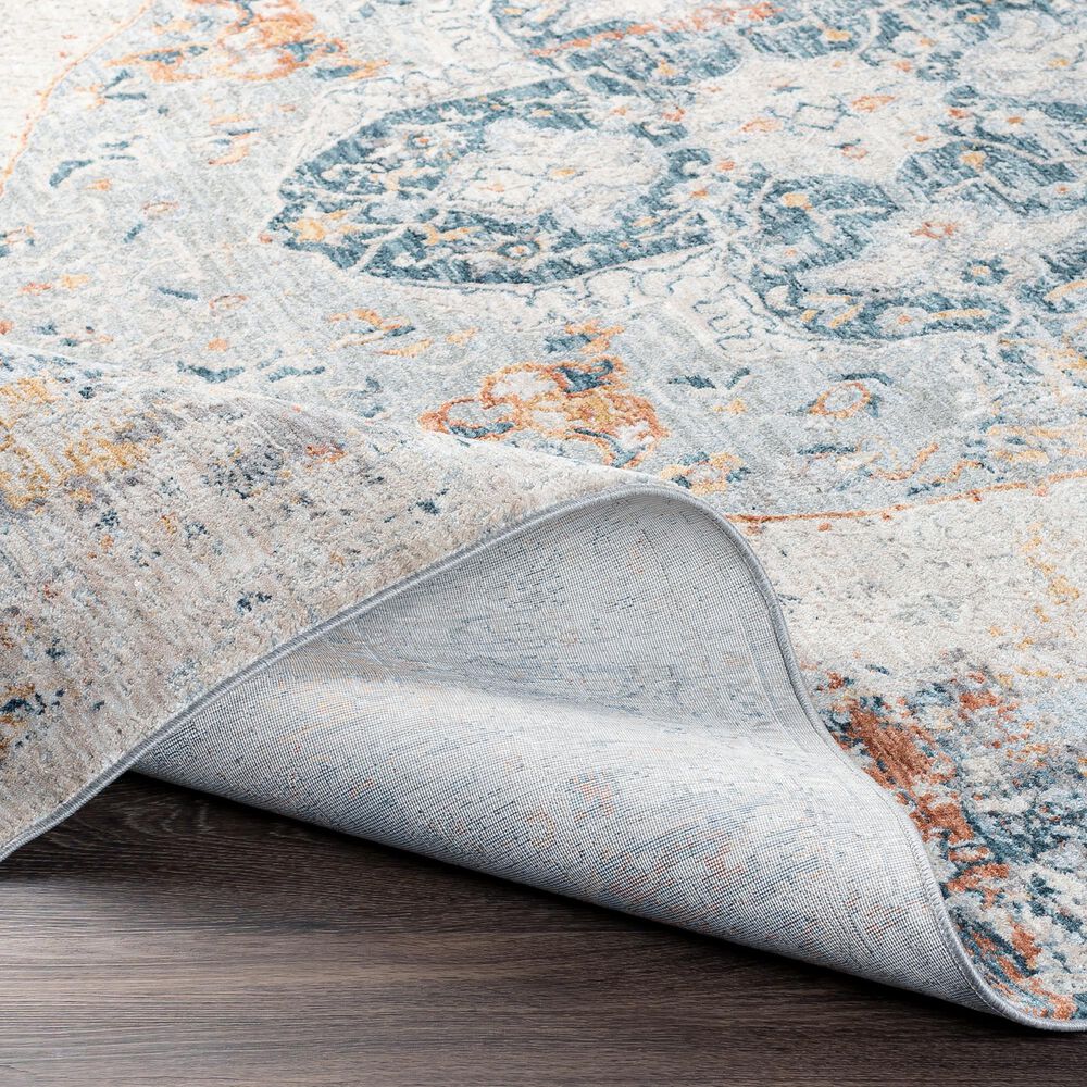 Surya Laila 10&#39; x 14&#39; Orange, Teal, Sage, Gray, Cream and Saffron Area Rug, , large