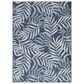 Nourison Garden Oasis Ivory and Navy 4" x 6" Indoor/Outdoor Area Rug, , large