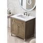 James Martin Vanities Chicago 30" Single Bathroom Vanity in Whitewashed Walnut with 3 cm Arctic Fall Solid Surface Top and Rectangular Sink, , large
