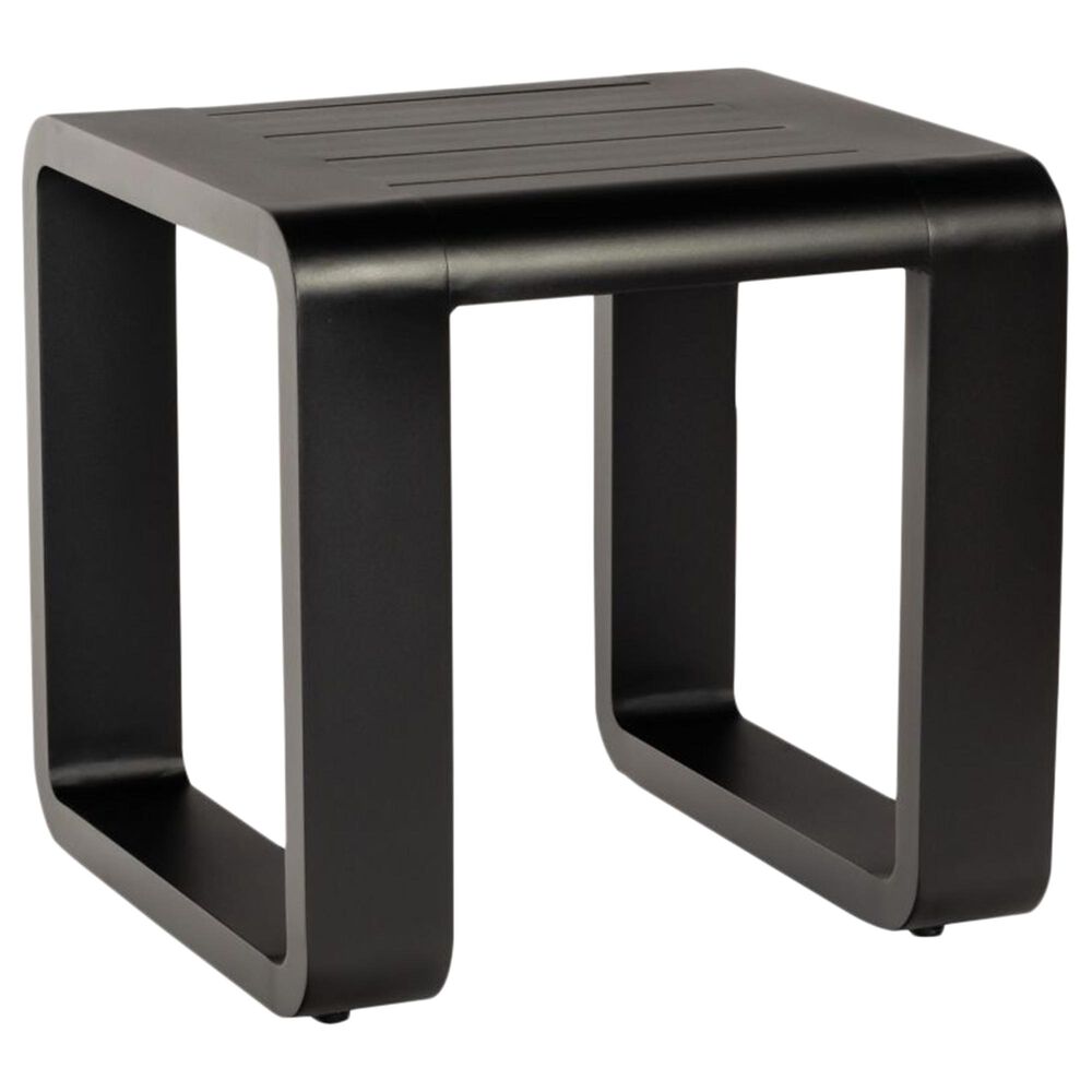Woodard Vale End Table in Textured Black Finish, , large