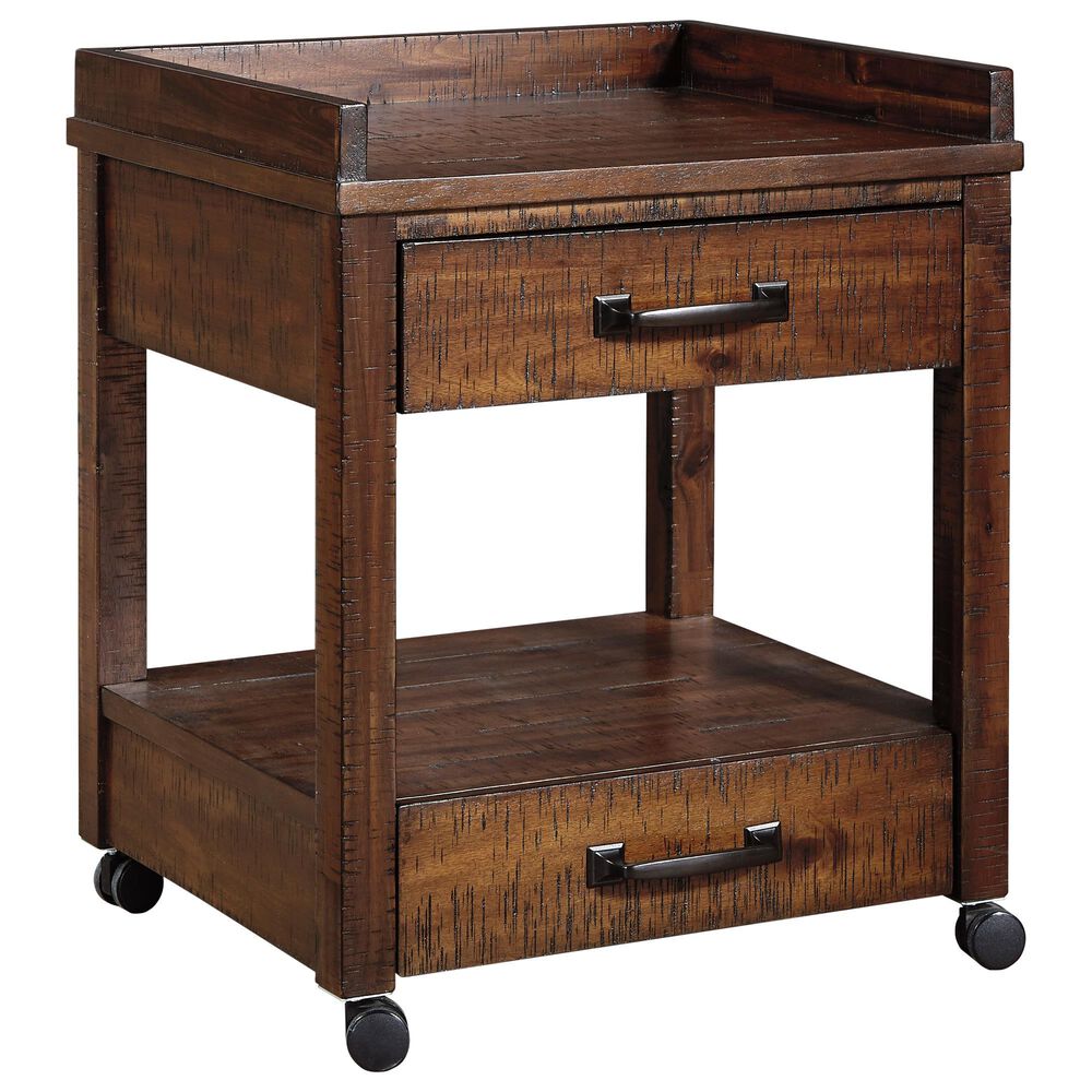 Ashley Baldridge 3-Piece Office Desk Set in Rustic Brown, , large