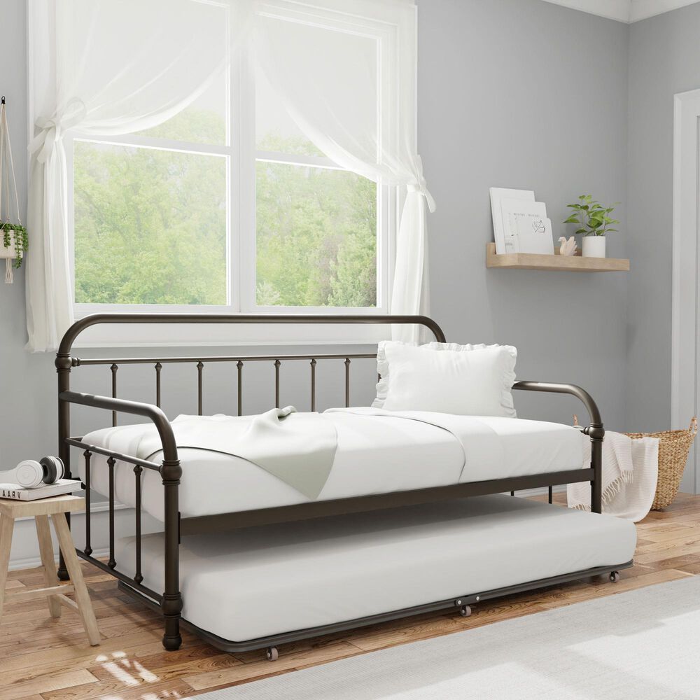 Richlands Furniture Kirkland Metal Twin Stat Daybed in Dark Bronze, , large