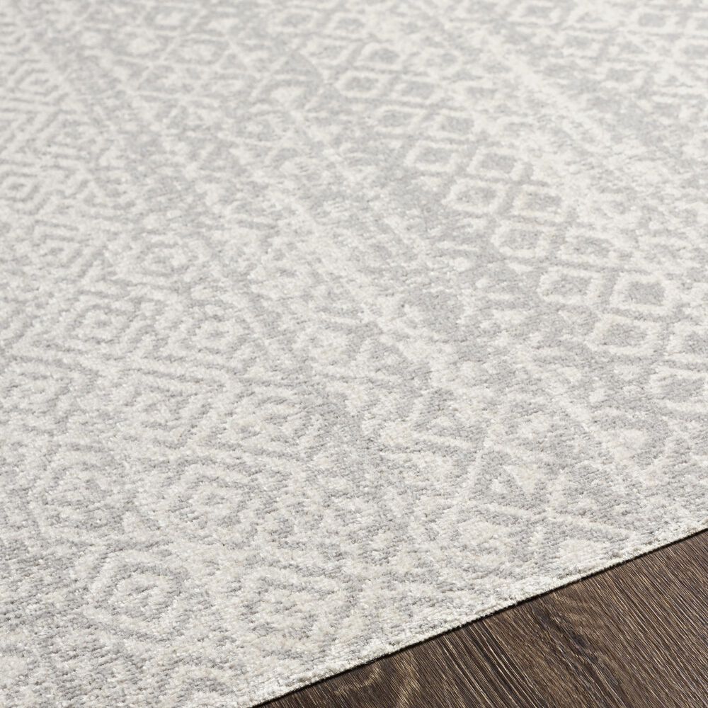 Surya Lavadora 2&#39;7&quot; x 7&#39;3&quot; Gray and Light Gray Runner, , large