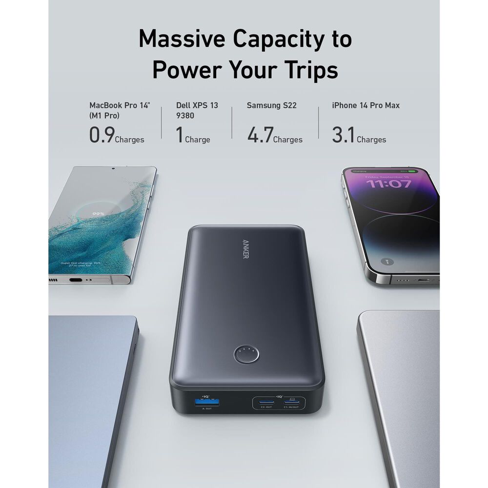 Anker 24000mAh Power Bank for Laptop in Black, , large