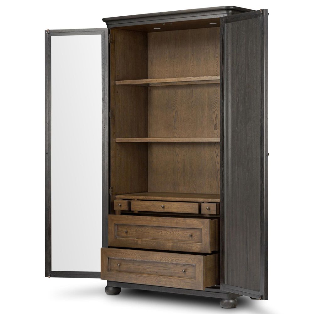 Four Hands Sussex Bookcase in Smoked Black, , large