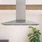 Zephyr Anzio 36" Island-Mount Chimney Range Hood in Stainless Steel, , large