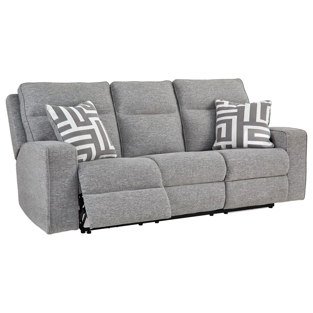 Ashley Biscoe Power Reclining Sofa in Pewter, , large