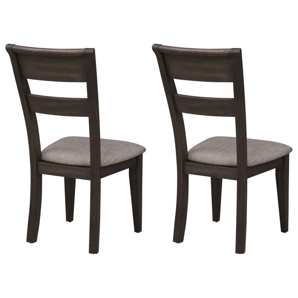 Belle Furnishings Double Bridge Side Chair in Dark Brown &#40;Set of 2&#41;, , large