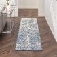 Nourison Exhale 2"2" x 7"6" Navy and Ivory Runner, , large