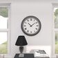 Maple and Jade 23" x 23" Wall Clock in White and Blue, , large