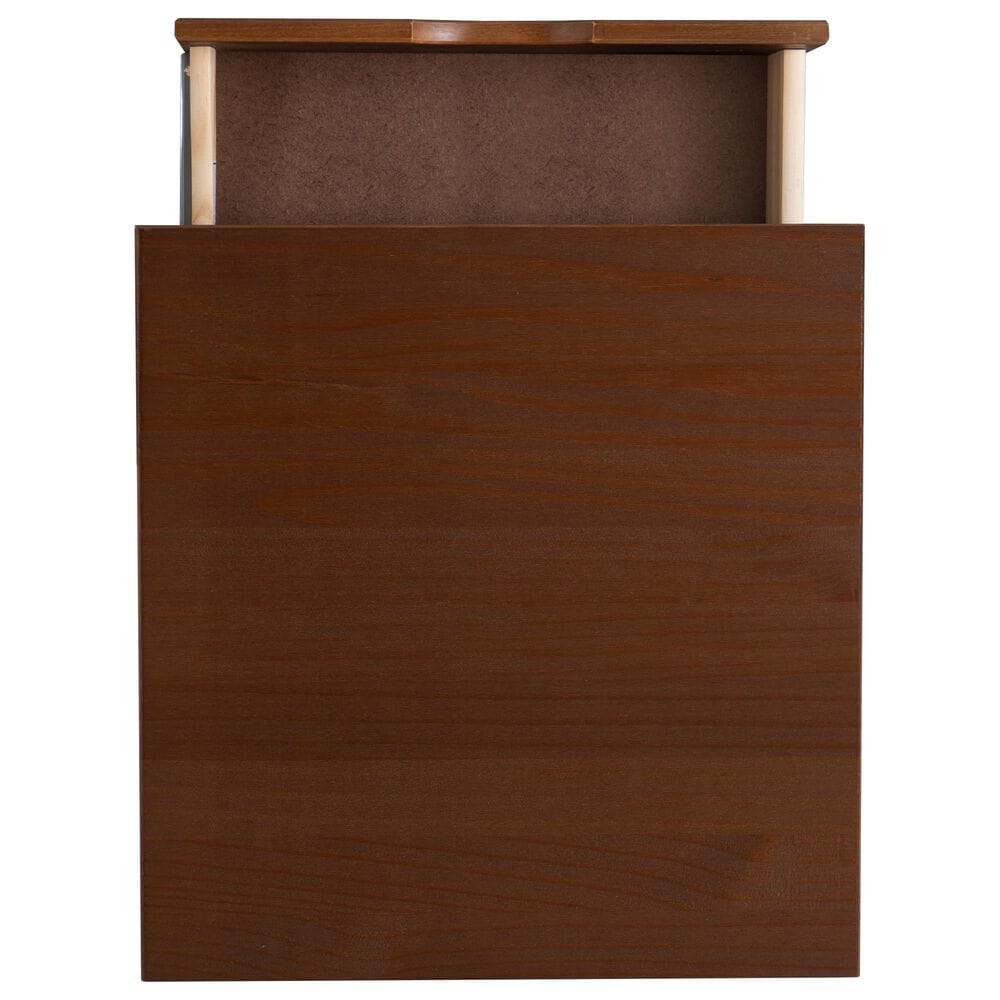 Linon Home Decor Polly 3-Drawer Nightstand in Walnut, , large