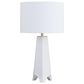 Crestview Collection Spencer Table Lamp in White, , large