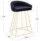 Lumisource Canary Counter Stool in Blue/Gold (Set of 2), , large