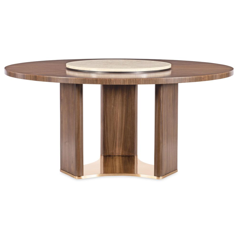 Hooker Furniture Eleana 5-Piece Round Dining Set in Light Caramel, , large