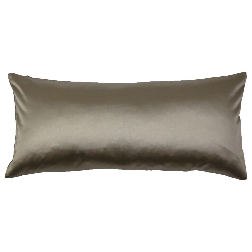 Ann Gish Duchess Velvet 10" x 22" Reversible Pillow in Mushroom, , large