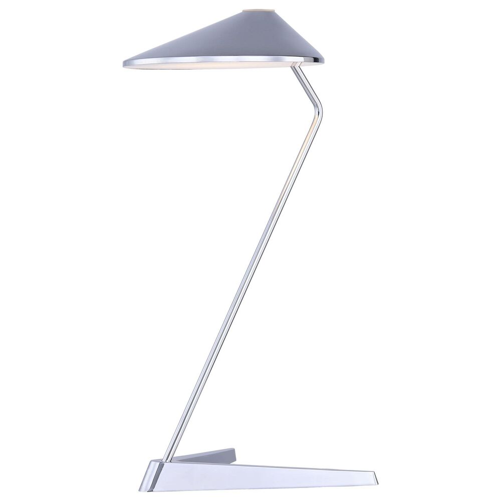 Anthony California 21" Metal Table Lamp in Chrome, , large