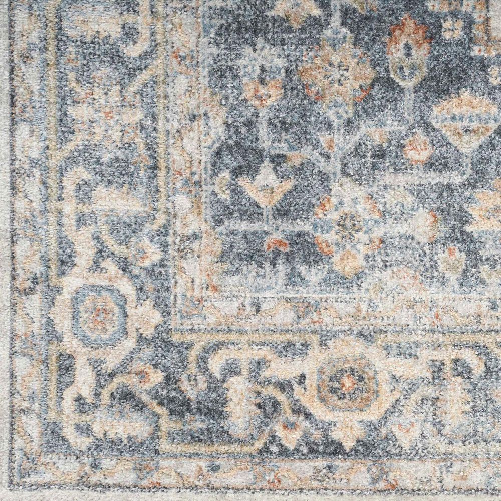 Nourison Astra Machine Washable 9&#39; x 12&#39; Grey and Gold Area Rug, , large