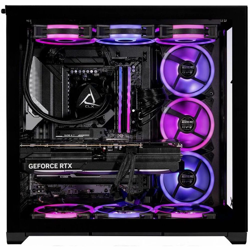 CLX Set Gaming Desktop | AMD Ryzen 7 7800X3D - 32 GB RAM - NVIDIA GeForce RTX 4070 - 2 TB SSD in Black, , large
