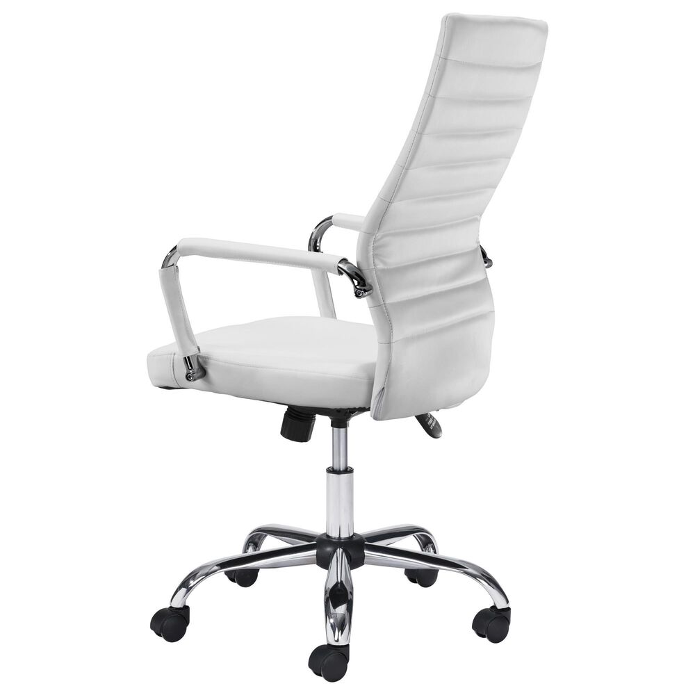 Zuo Modern Primero Office Chair in Black and Silver, , large