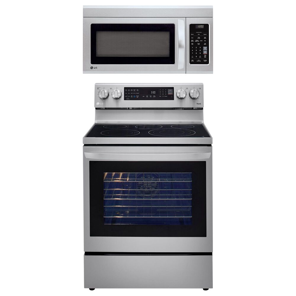 LG 2-Piece Kitchen Package with 6.3 Cu. Ft. InstaView Electric Range in Stainless Steel, , large