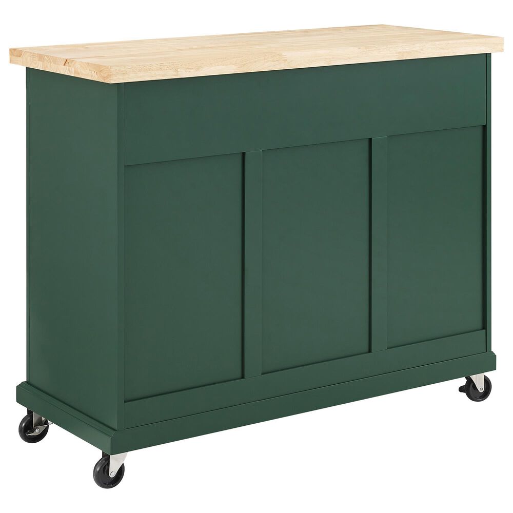 Crosley Furniture Madison Kitchen Island/Cart in Emerald Green NFM