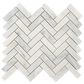 Soho Studio Asian Statuary 1" x 3" on 11" x 13" Marble Mosaic Sheet, , large