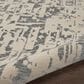 Nourison Silk Shadows 2"3" x 8" Ivory and Grey Runner, , large