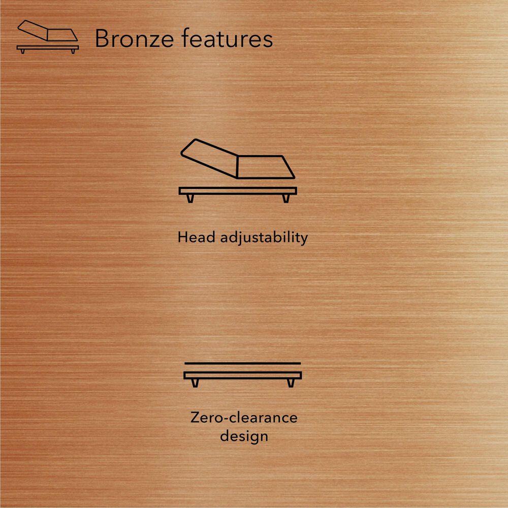 Sealy Medina Firm Queen Mattress with Bronze Baselogic Adjustable Base, , large