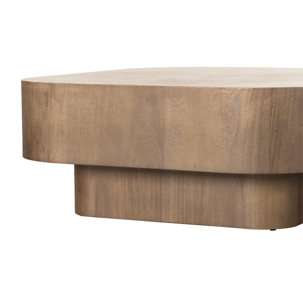 Four Hands Grass Roots Blanco Coffee Table in Warm Umber Burl, , large