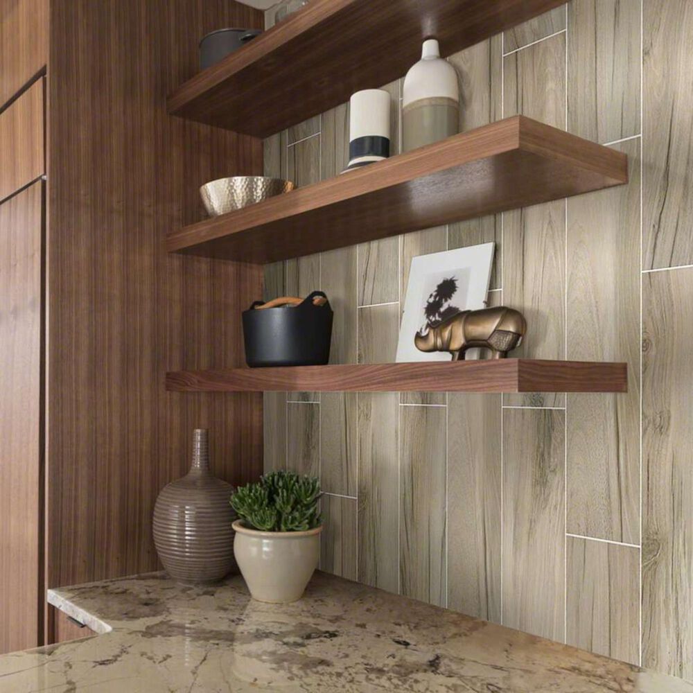 Shaw Voyage Taupe 6&quot; x 24&quot; Porcelain Tile, , large