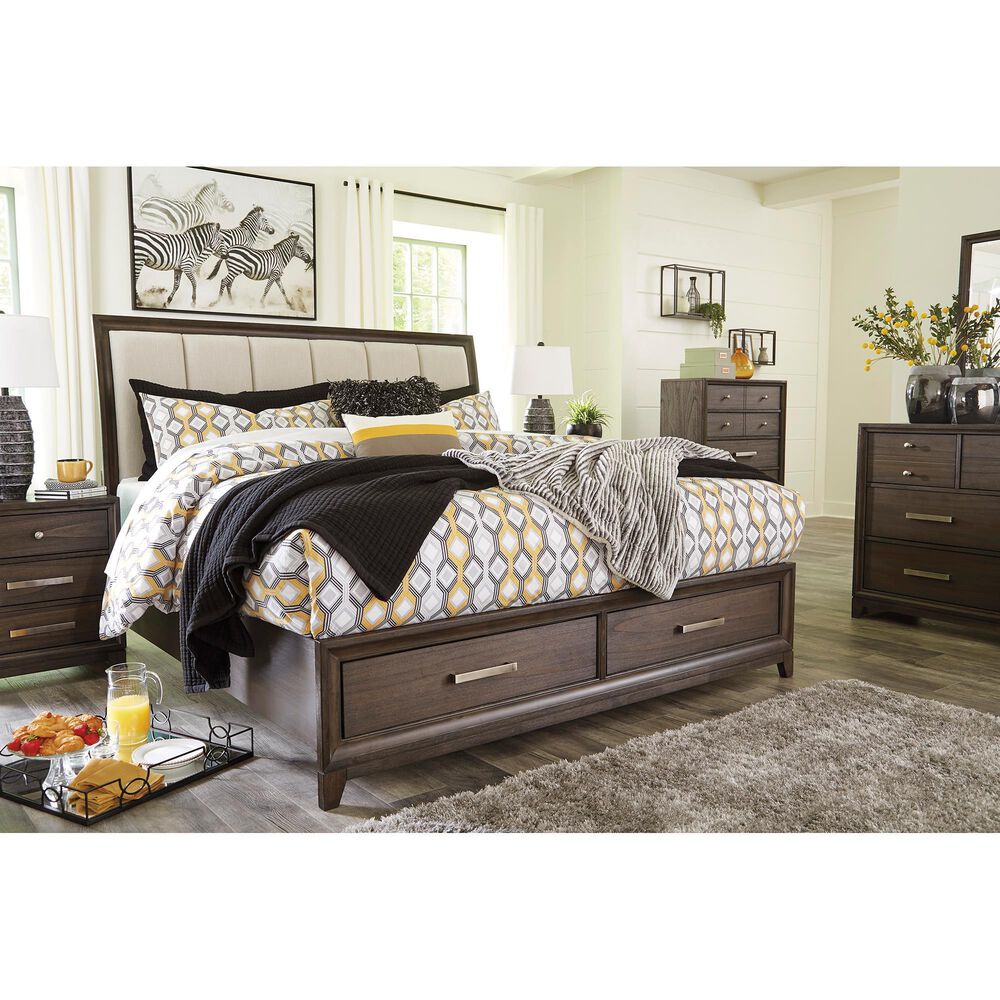 Signature Design by Ashley Brueban 5 Drawer Chest in Chestnut Brown, , large