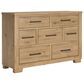 Ashley Galliden Queen Panel Bed and Two Nightstands in Light Brown, , large