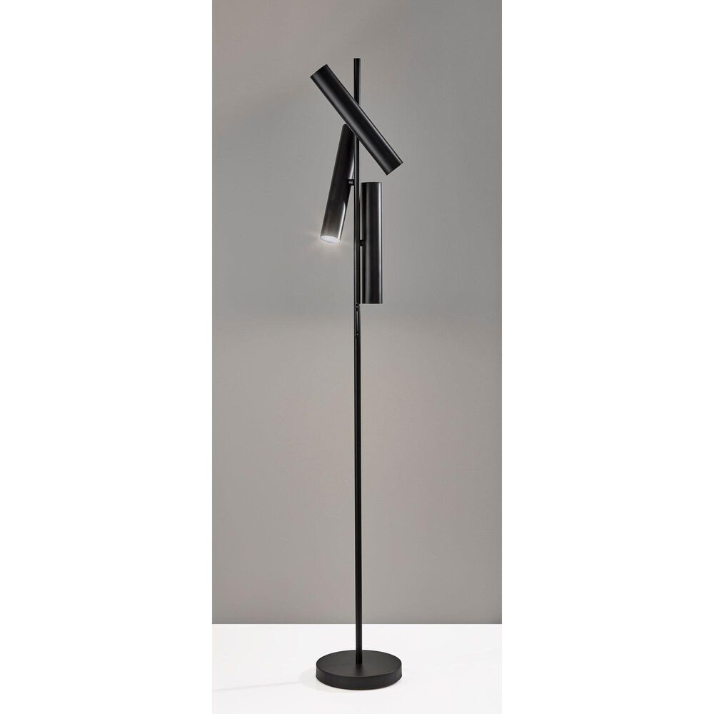 Adesso Greer Floor Lamp in Black, , large