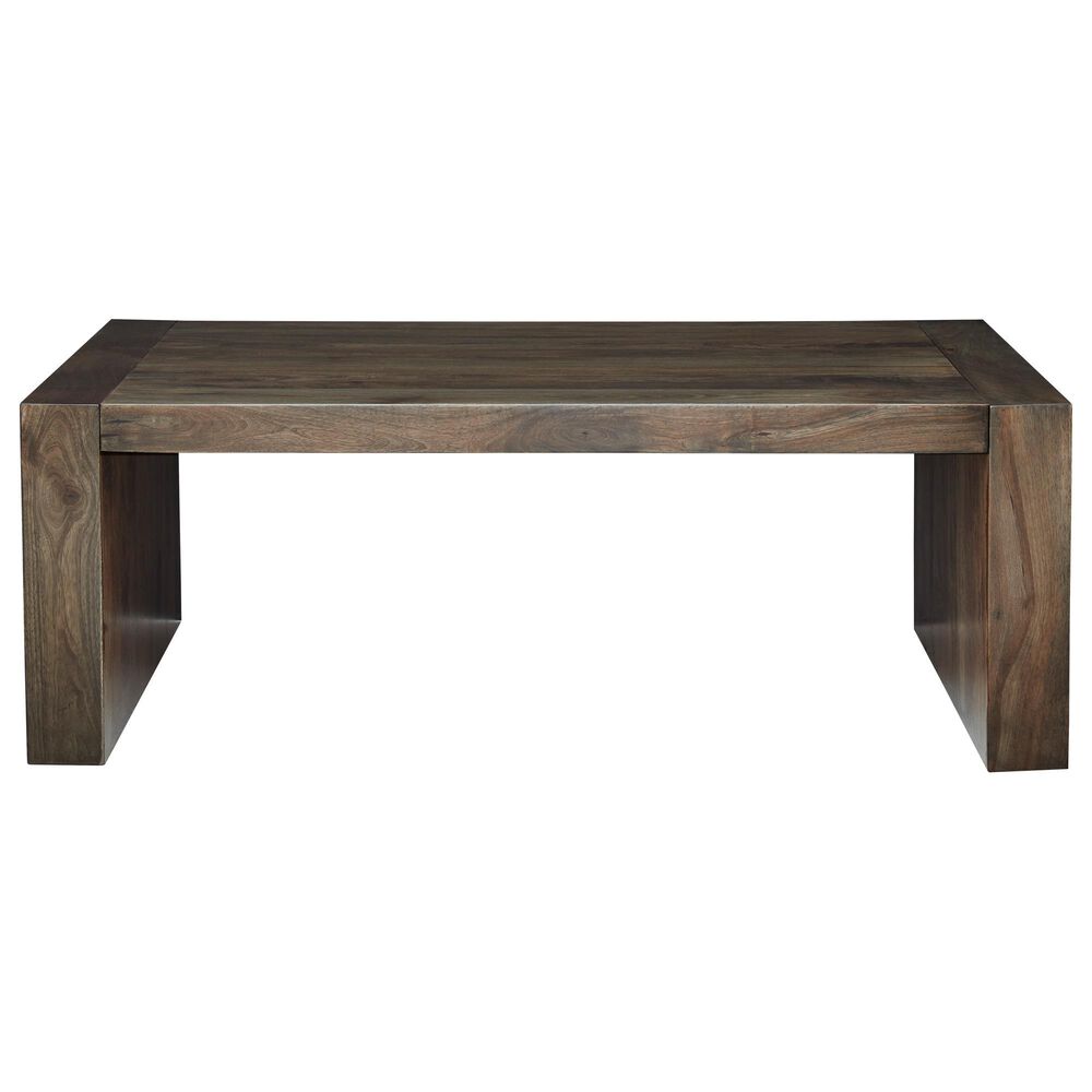 Ashley Dreggan Rectangular Cocktail Table in Warm Walnut, , large