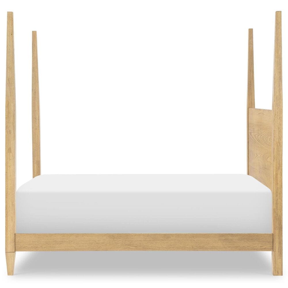 St Claire Home Today's Traditions Full Platform Poster Bed in Natural Hickory, , large
