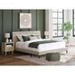 Ashley King Upholstered Bed and Two Nightstands, , large