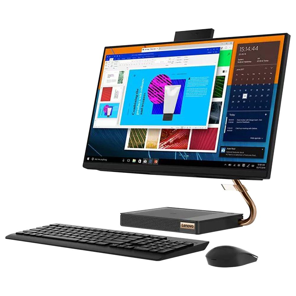 Lenovo IdeaCentre A540 24" All-In-One Desktop | AMD Ryzen 3 3200GE - 8 GB RAM - AMD Radeon Vega 8 - 256 GB SSD in Black, , large
