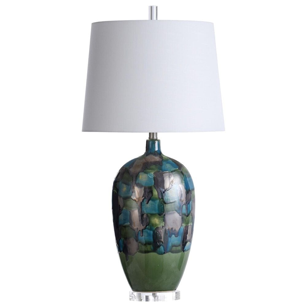 Flair Industries Ceramic and Crystal Table Lamp in Cecco, , large