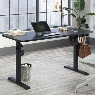 Sauder Adjustable Height Desk in Black, , large