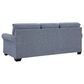 Ashley Carissa Manor Stationary Queen Sofa Sleeper in Denim, , large