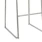 Lumisource Mara Barstool with Grey Cushion in Stainless Steel (Set of 2), , large