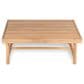 Hearth and Haven 2-Piece Outdoor Acacia Wood Chat Set with Coffee Table in Beige, , large