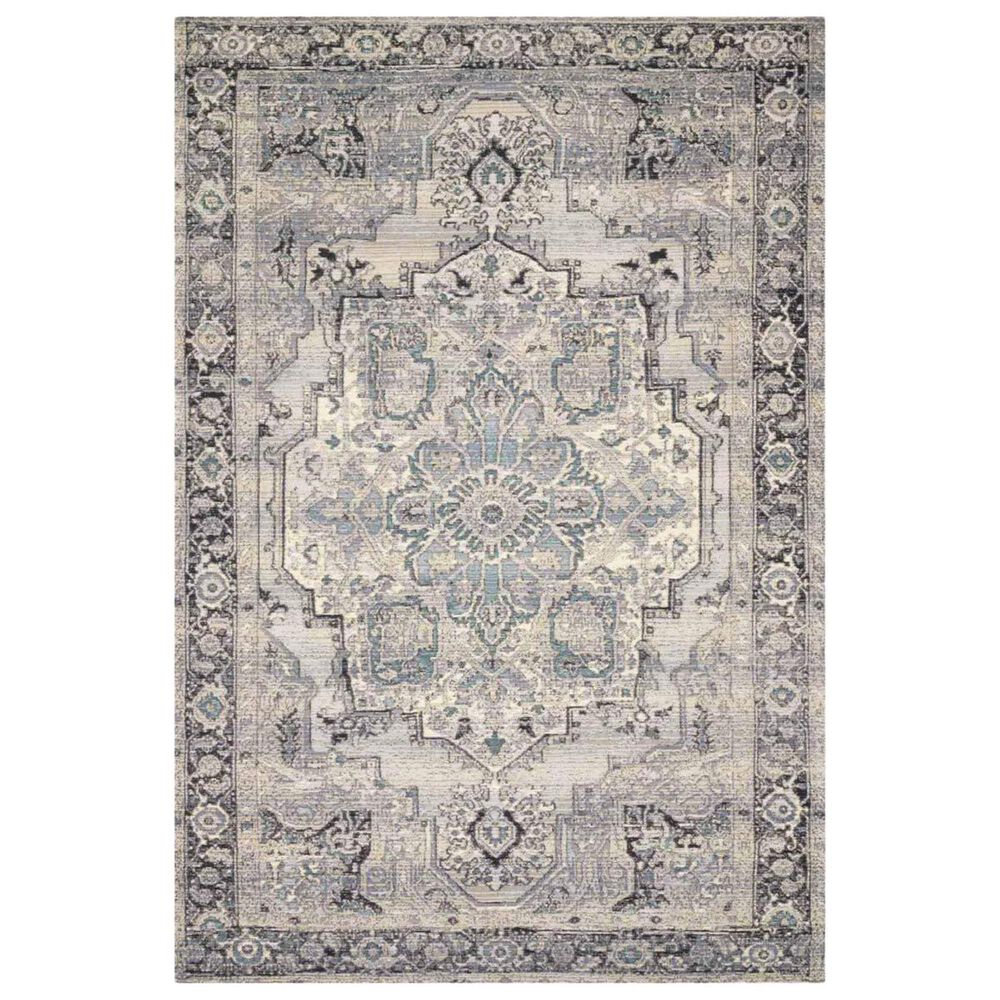 Loloi Mika MIK-01 6"7" x 9"4" Dark Blue Area Rug, , large