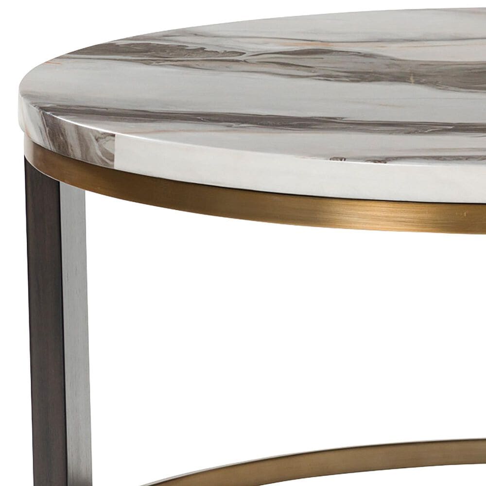 Ashley Jazmore 2-Piece Nesting Cocktail Table Set in Brown and Brass, , large