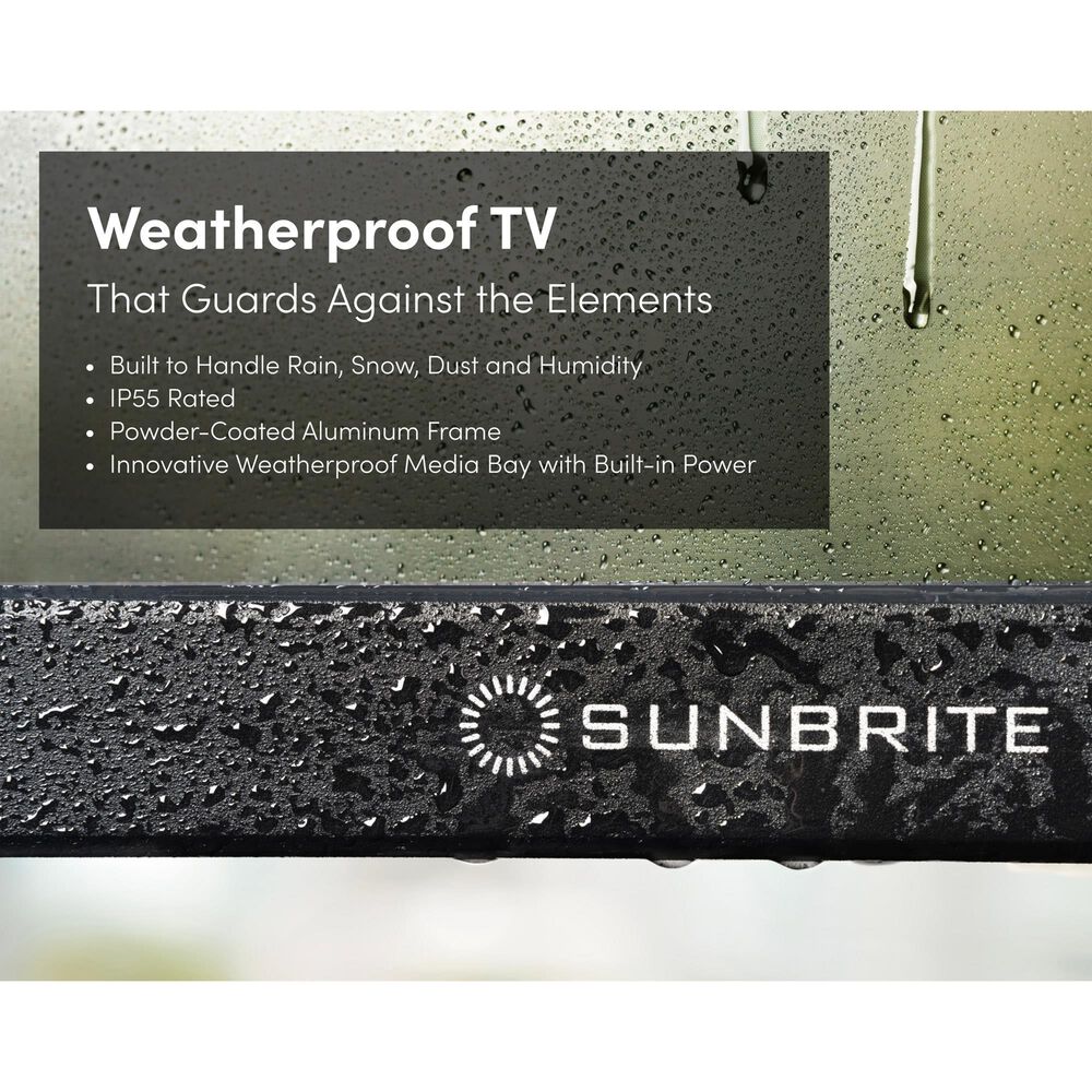 Sunbrite 75&quot; Solis Series - Full Sun - 4K UHD HDR in Black - Smart Outdoor TV, , large