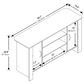 HOMLUX 42.1" Modern TV Stand Entertainment Center with 2-Door in Espresso, , large