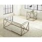 Steve Silver Evelyn End Table in Black with Copper Chrome Finish, , large